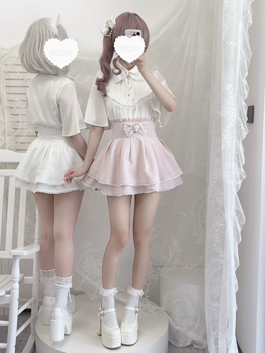 Ryousangata Skirt Outfit, Tencel Blouse 44750:822110