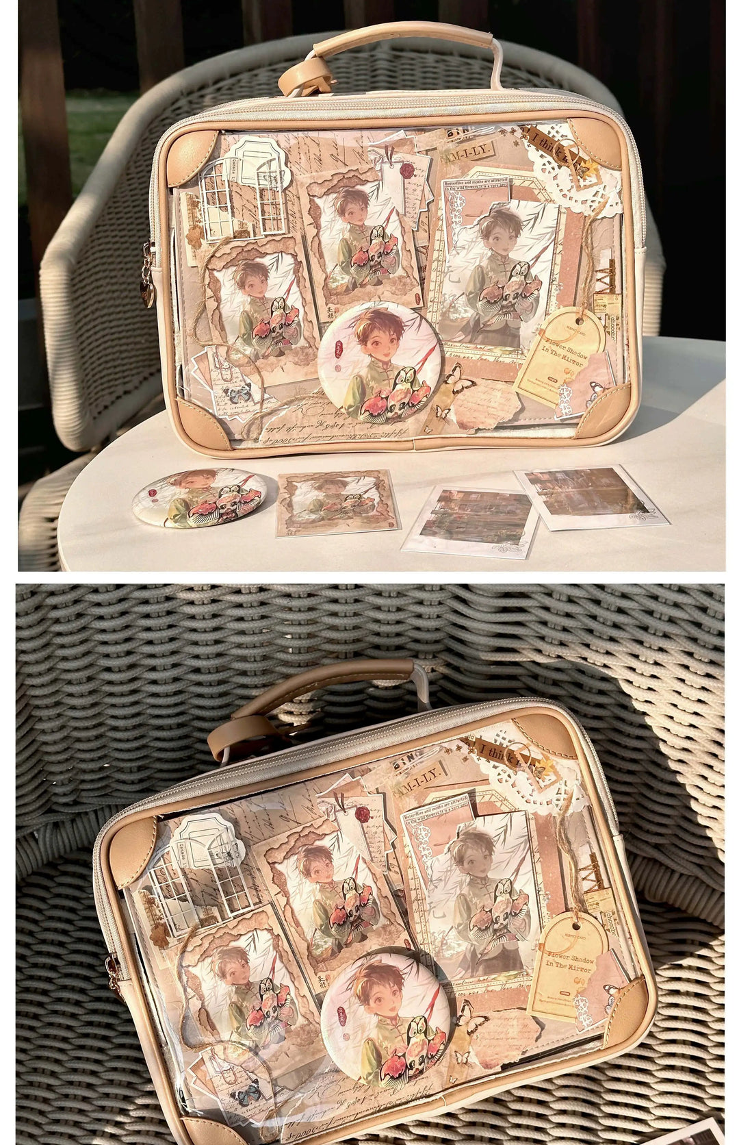 Kawaii Itabag Crossbody Shoulder Bag Vintage Square Bag 35278:491582