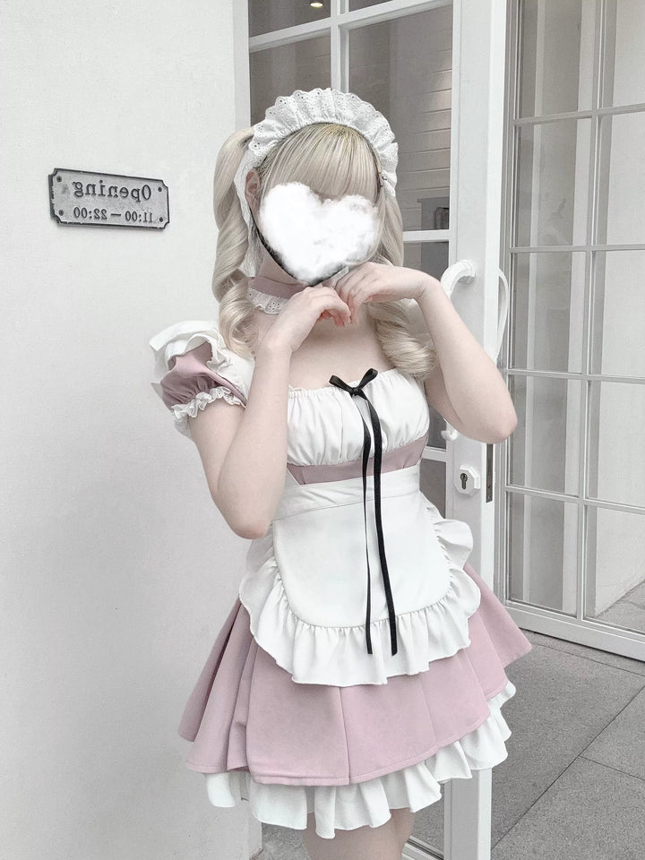 Kawaii Maid Dress, Detachable White Apron 43805:786131