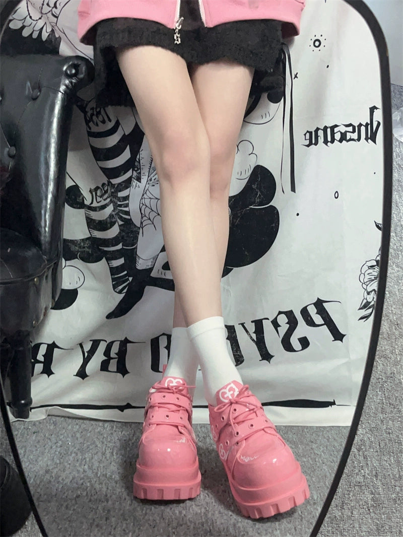 Jirai Kei Punk Fashion Cross Platform Shoes 4Colors 28958:344062