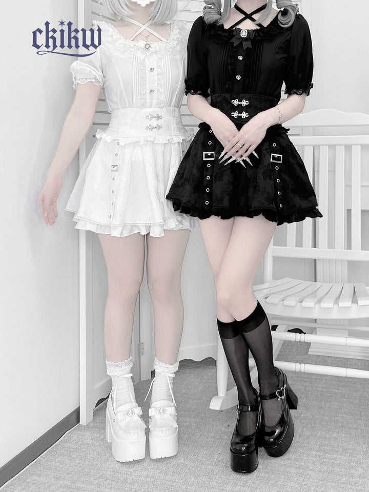 Chinese-style Subculture Dark Patterned Skirt 43609:780888