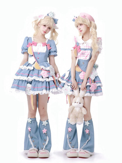Sweet Lolita Dress Salopette Overall Skirt 37002:543866