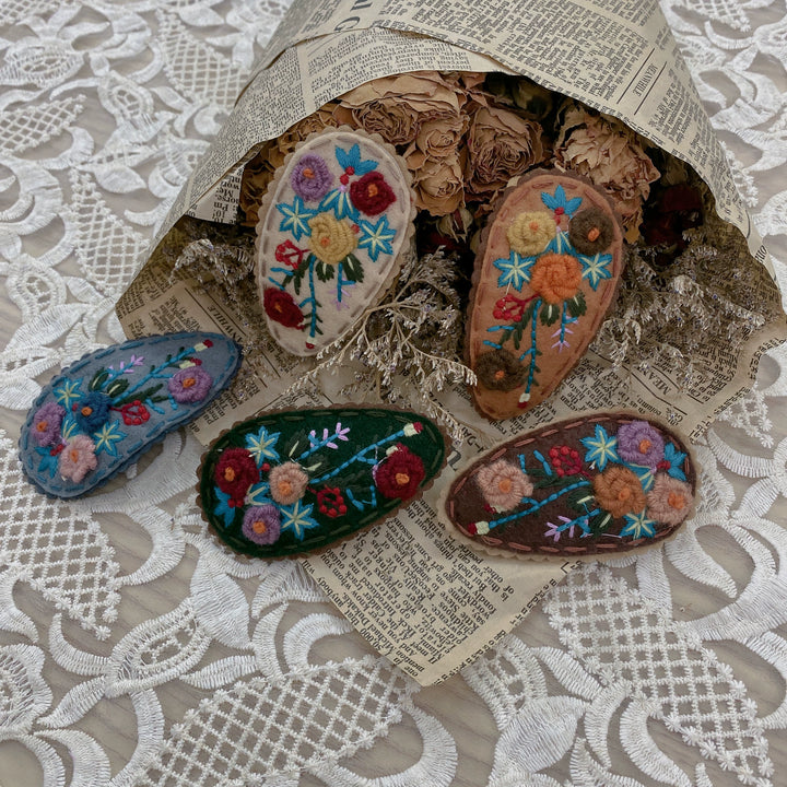 Mori Kei Hair Clip Hand-embroidered Sweet Hair clip 36434:522032 36434:522032