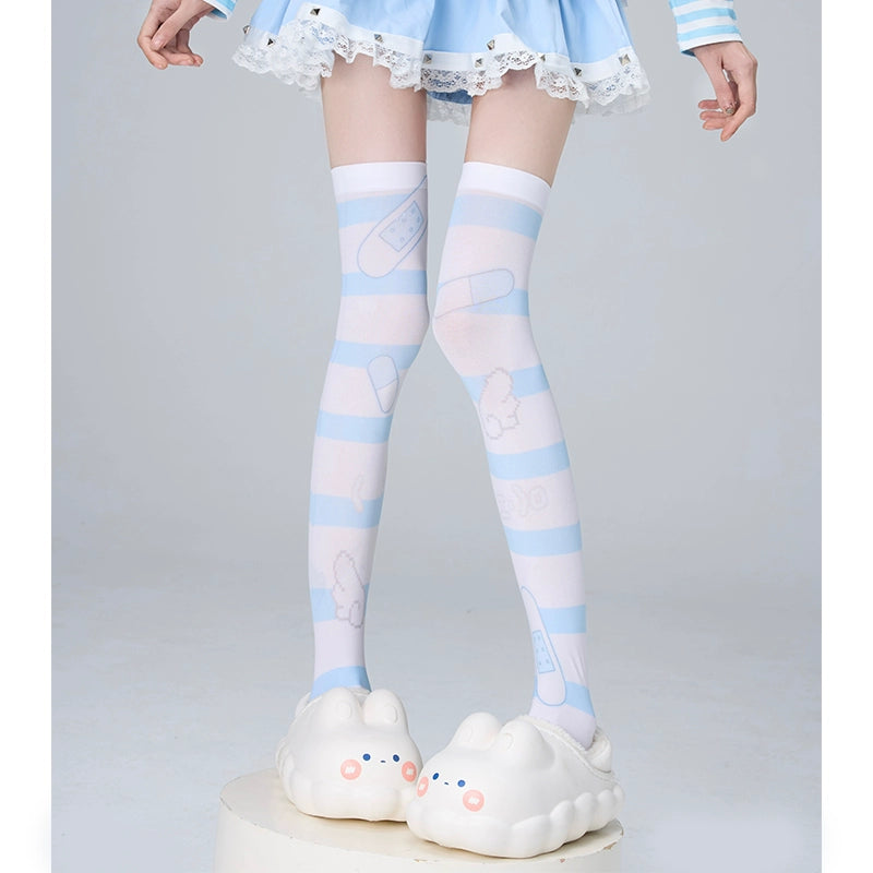 Jirai Kei Socks Over-the-Knee Socks Velvet High Tube Socks 36524:535698