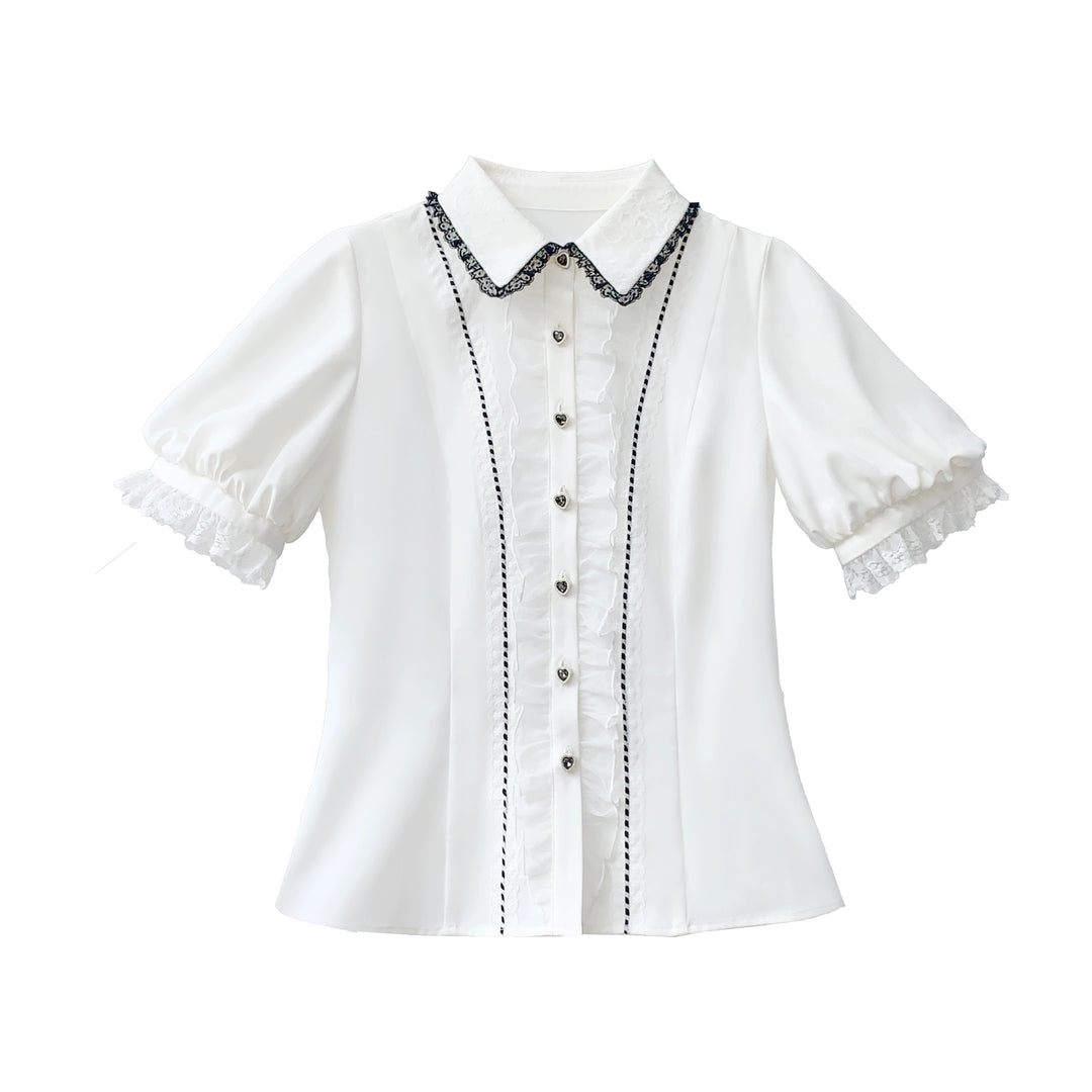 Black Jirai Kei Plaid Suspender Skirt Set with White Blouse (L M S XL) 42918:760676
