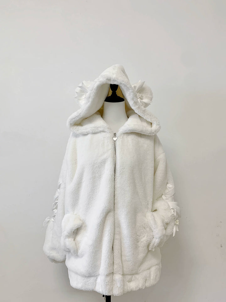 Ryousangata Style Winter Coat, Bear Ear Hood 44414:807528