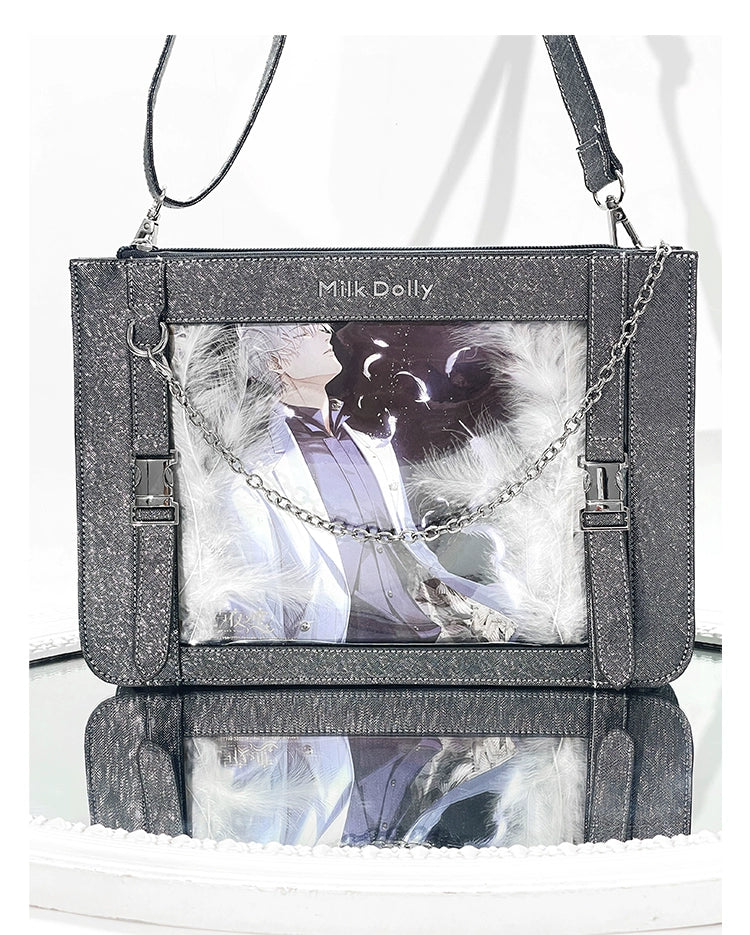 Square Crossbody Itabag, Detachable Chain 43234:779472