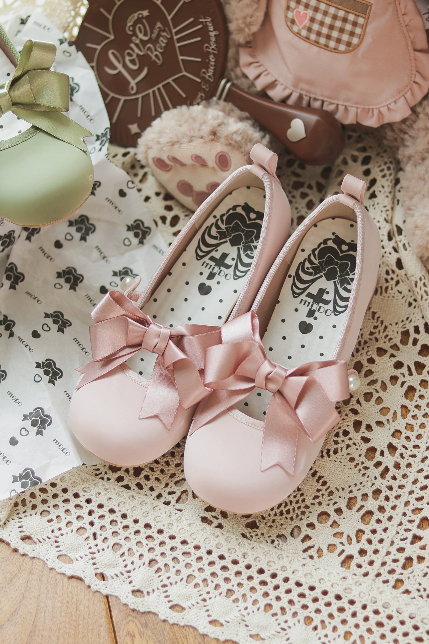Lolita shoes Round Toe Heels Shoes Multicolors 35594:545114