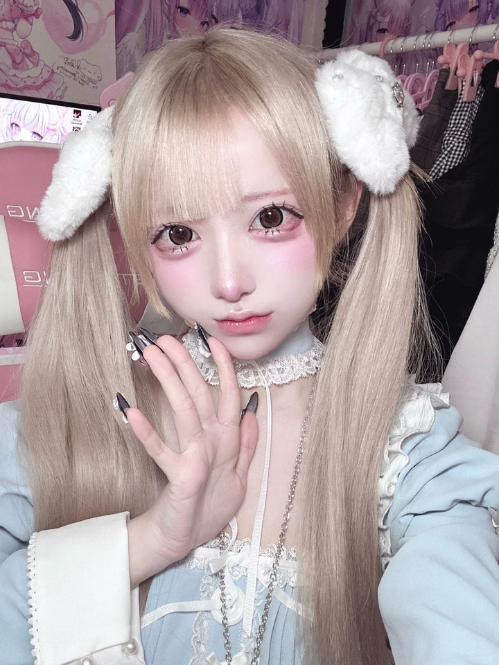 Ryousangata Water Blue Dress Set, Detachable Apron 44927:828867