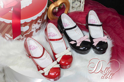Lolita Shoes High Heels With Bowknot Shallow Mouth Shoes 37026:556972