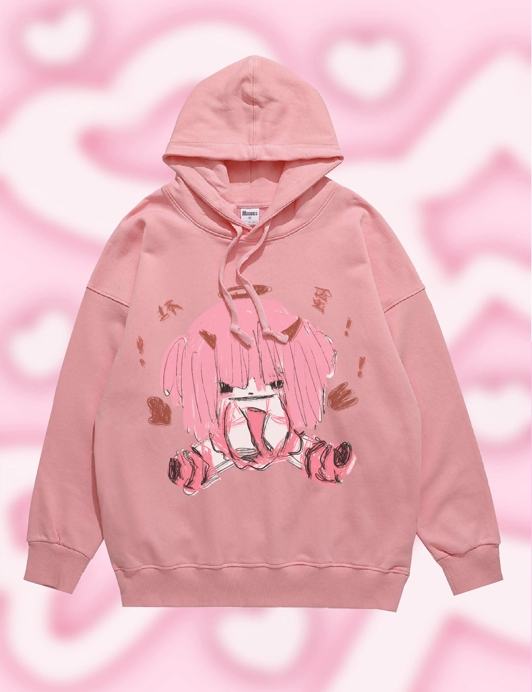 Pink/Blue/White Hoodie Thicked Hoodie 29240:340804 29240:340804