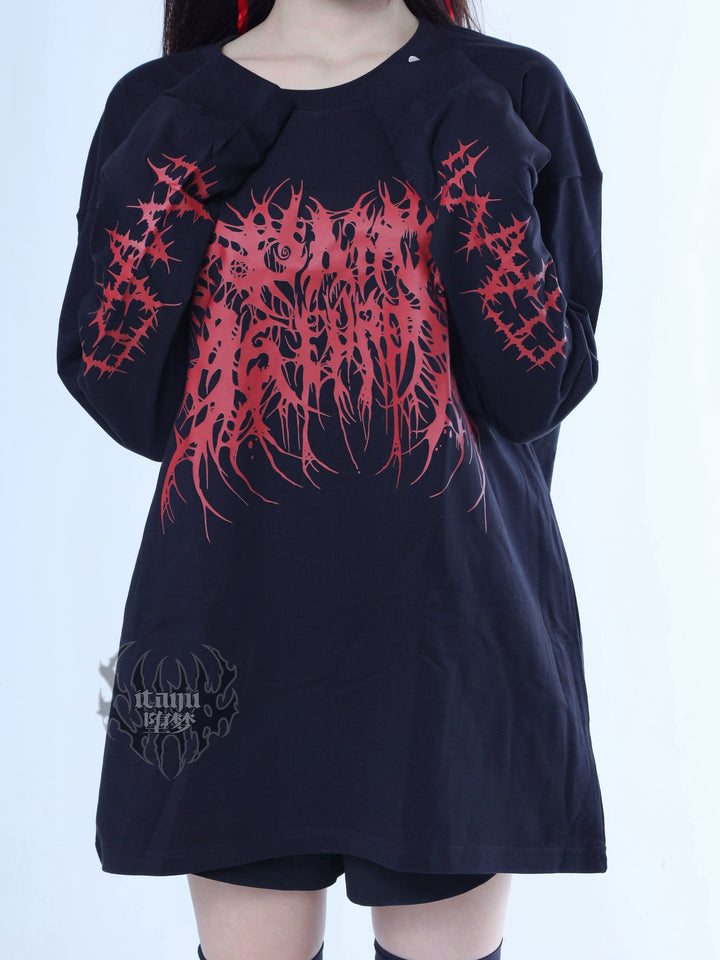 Printed Subculture Long-Sleeved Tee 44293:804732