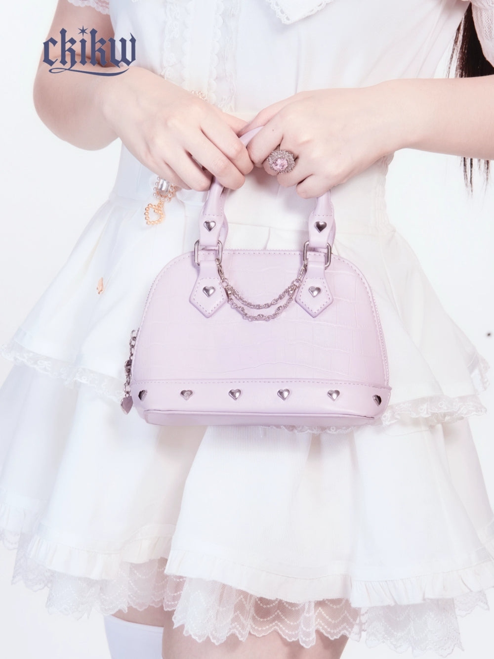 Ryousangata Shell-Shaped Bag, Detachable Cross-Body Strap 44332:805889