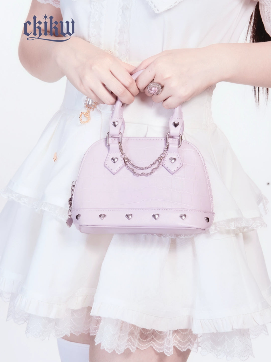 Ryousangata Shell-Shaped Bag, Detachable Cross-Body Strap 44332:805889