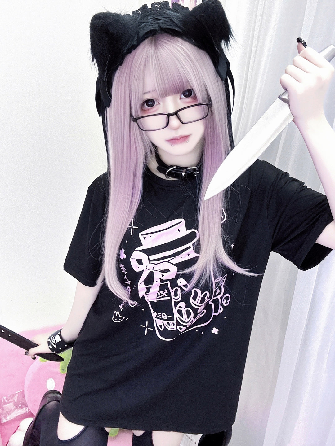 Jirai Kei T-shirt Tenshi Kawaii Short Sleeve T-shirt 35734:503162 35734:503162