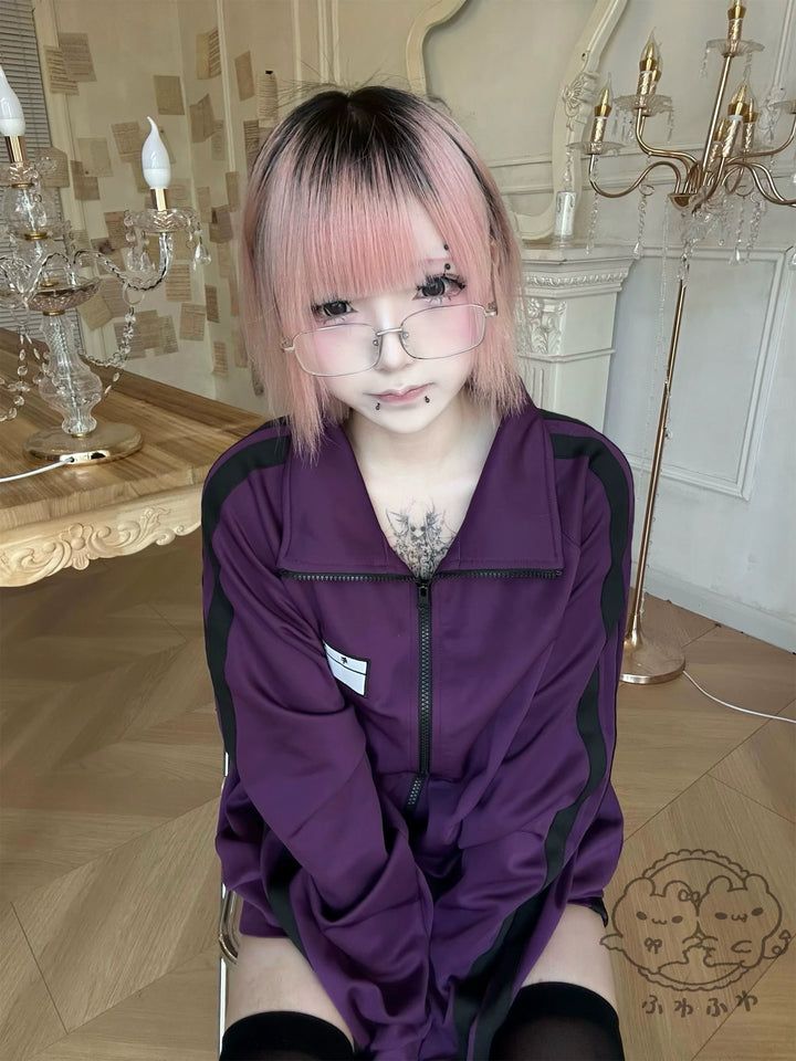 Purple Jersey Pants & Shorts, Full Elastic Waist 44859:826763