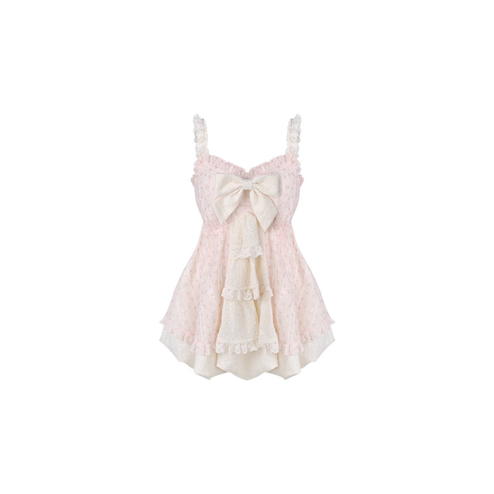 Cottagecore Gyaru Suit, Floral Lace Dress + Bolero (M S XS) 43434:780057