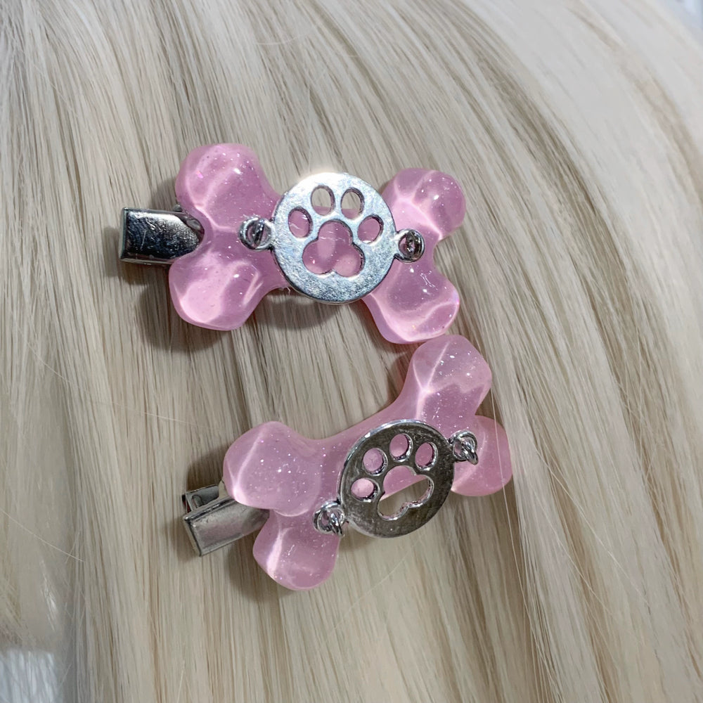 Subculture Bone Hair Clip Cute Bangs Clip (Pink) 29282:464326 (Pink) 29282:464326