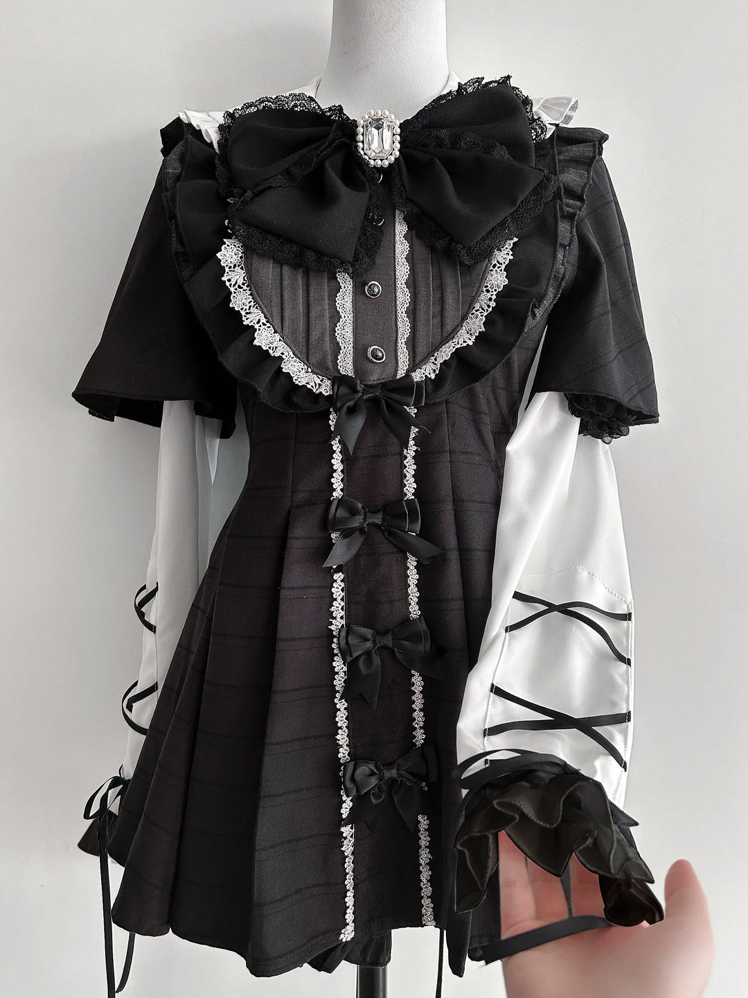 Jirai Kei Dress Set, Detachable Sleeves 45130:837201