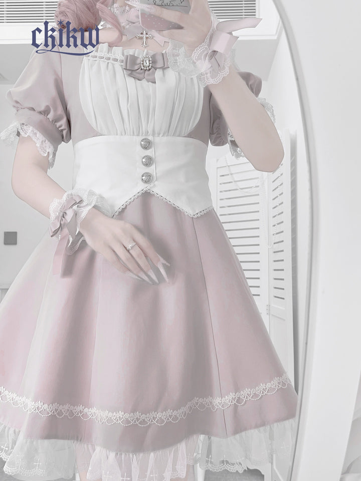 Maid Style Jirai Kei Dress Outfit, Macthing Accessories 43681:782695