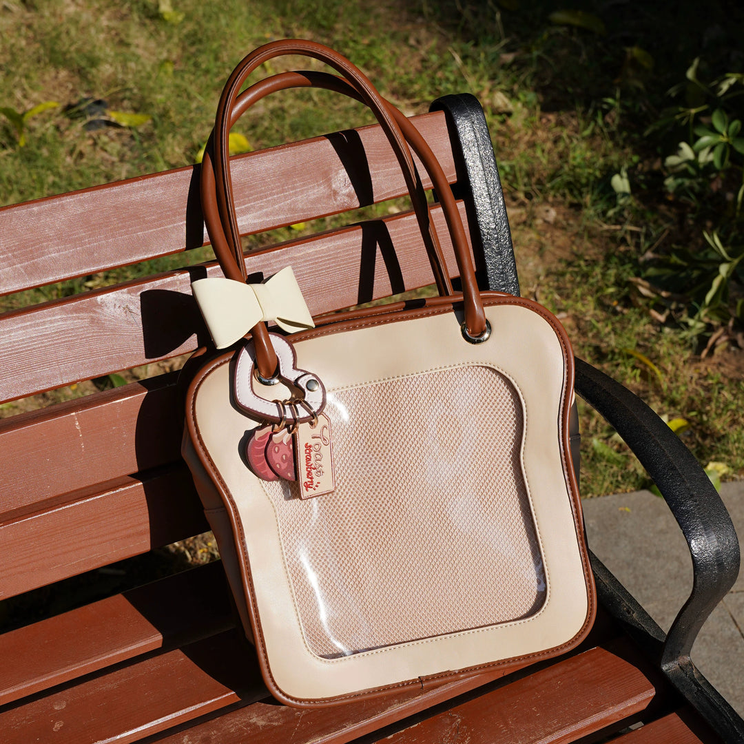 Kawaii Ita Bag Toast Ita Bag With Shoulder Cotton Dolls Bag 21914:787831