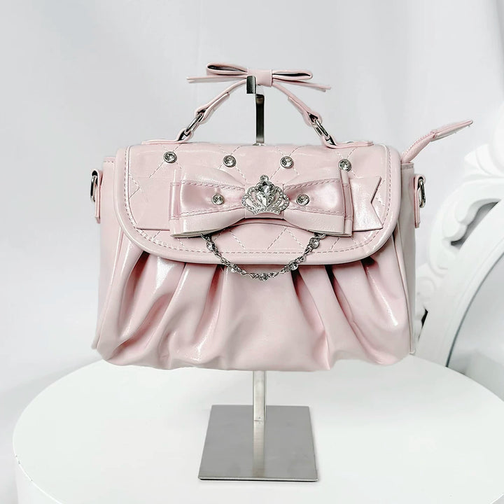 Jirai Kei Handle Crossbody Bag, Adjustable Bag Strap 45110:839385