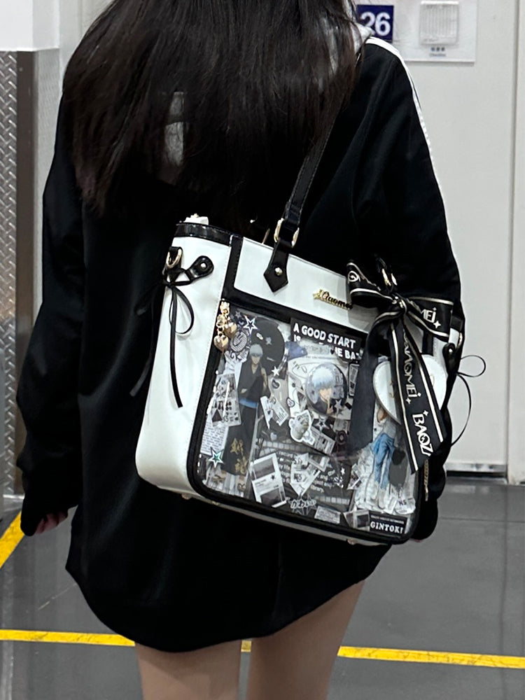 Kawaii Ribbon Itabag Large Capacity Crossbody Bag Multicolor