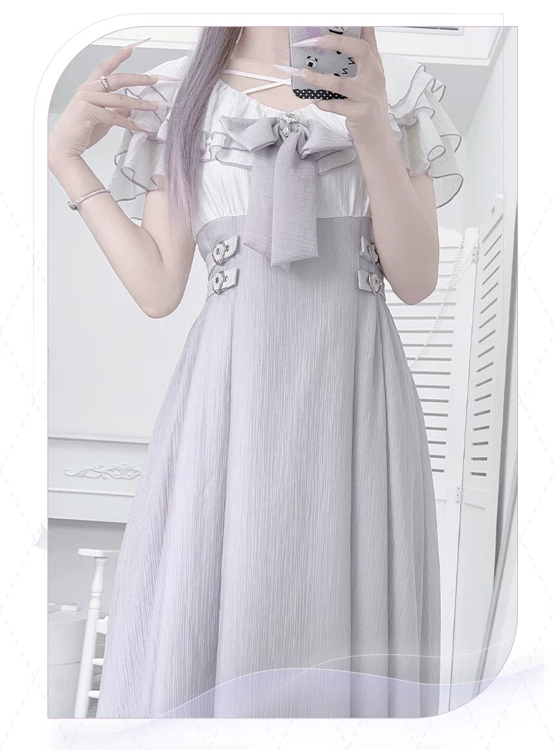 Summer Seiso Kei Dress, Cross Strap Neckline 44975:831987