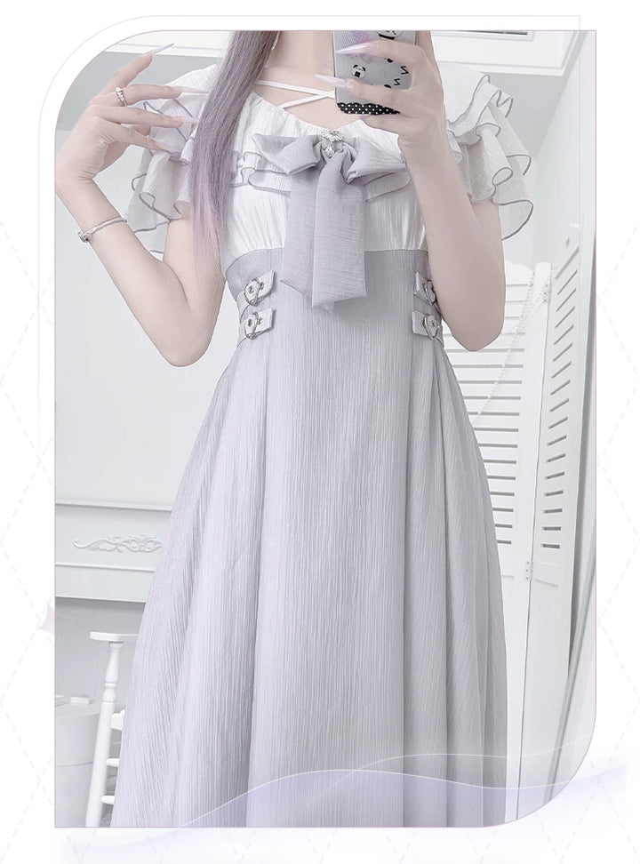 Summer Seiso Kei Dress, Cross Strap Neckline 44975:831987