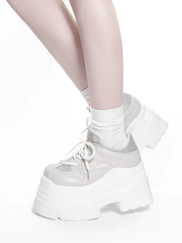 Jirai Kei Platform Shoes, Glitter Upper 45422:847875