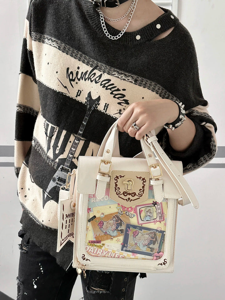 Vintage Embroidered Ita Bag, Clear Display Window 45415:846864