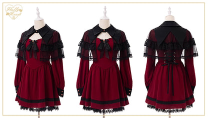 Jirai Kei Dress Decorative Waist Cincher Overskirt (2XL L M S XL) 36968:545202