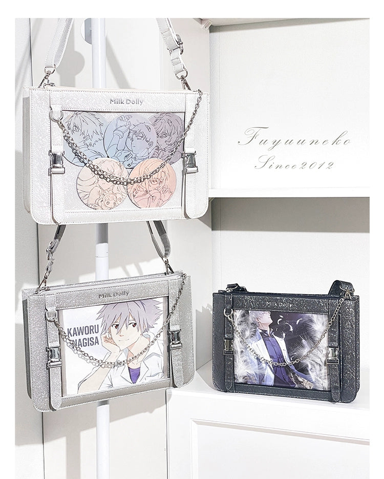 Square Crossbody Itabag, Detachable Chain 43234:779455