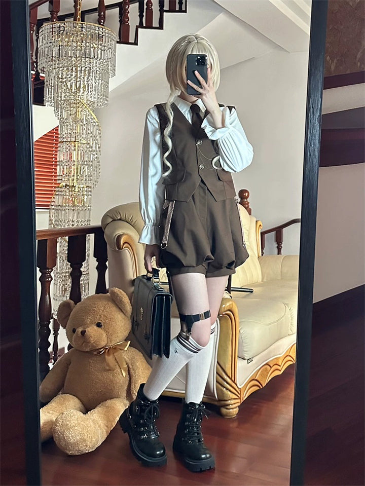 Vintage Ouji Lolita Outfit, Detective-Inspired 42714:782970