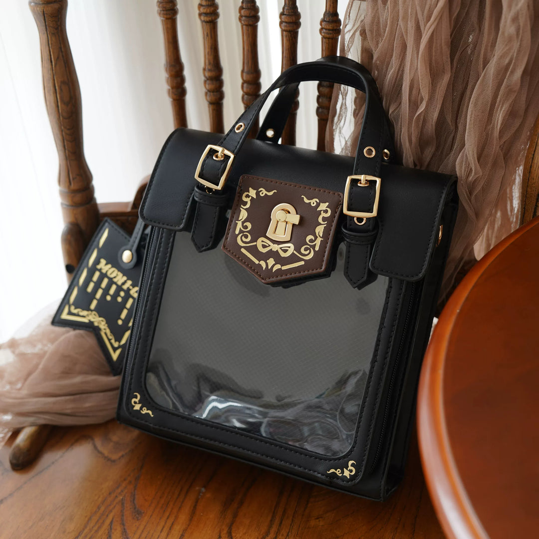 Vintage Embroidered Ita Bag, Clear Display Window 45415:846836