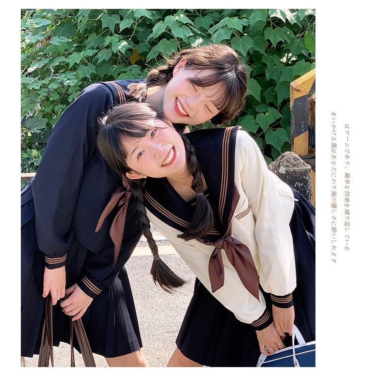 Autumn JK Uniform Sailor Top, Embroidered 43789:786050