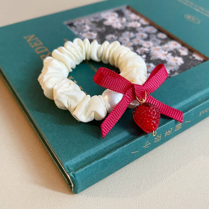 Japanese Hair Tie Handmade Sunflower Bow Scrunchy 28944:332876 28944:332876