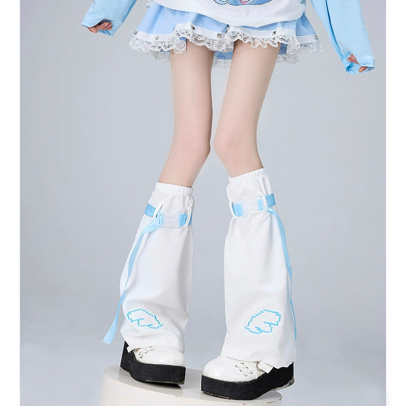 Tenshi Kaiwai Leg Warmers Wing Embroidery Hand Cuff – Honey Wardrobe Tenshi Kaiwai Leg Warmers Wing Embroidery Hand Cuff – Honey Wardrobe