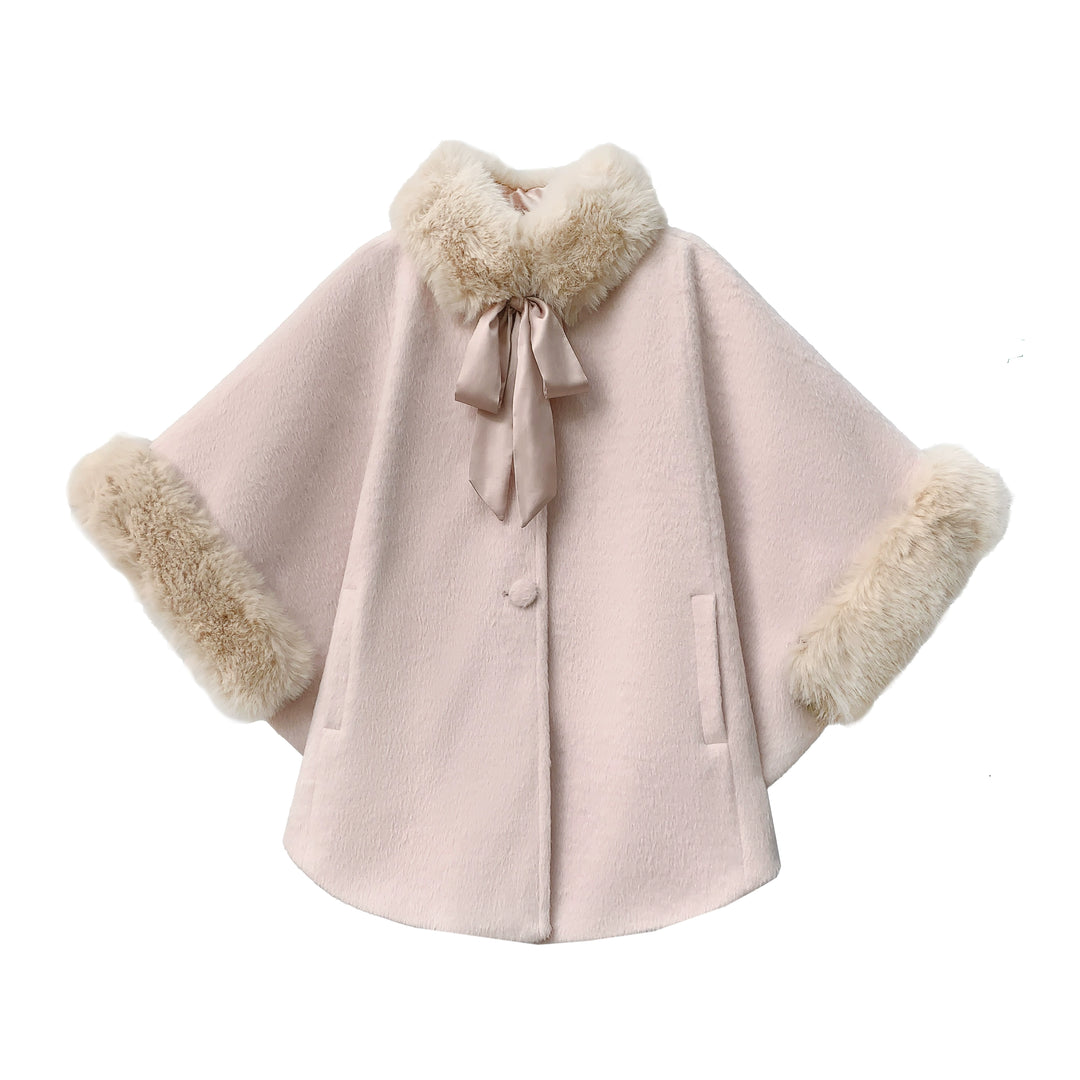 Sweet Winter Pink Cloak, Beige Blouse (L M S XL) 44038:793627