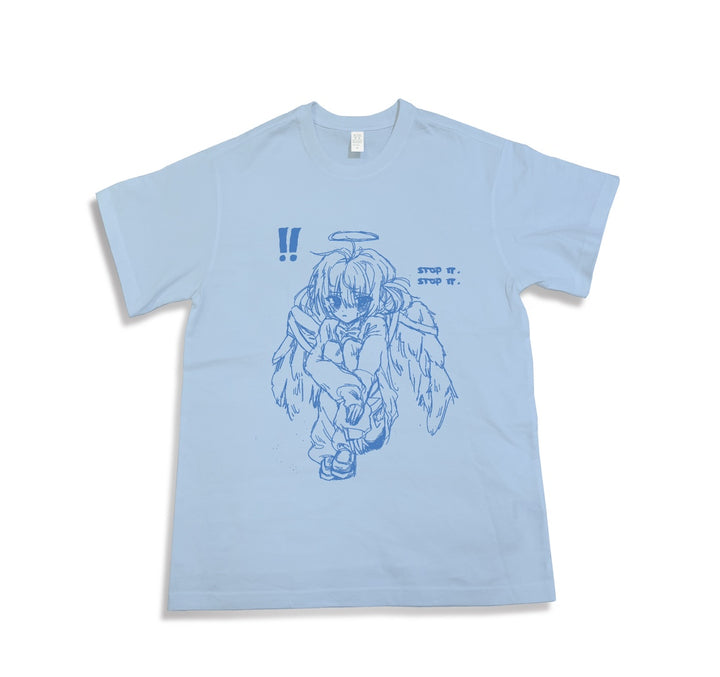 Tenshi Kaiwai T-Shirt Crying Boy Girl Print Unisex Top (2XL 3XL L M S XL) 29230:343174