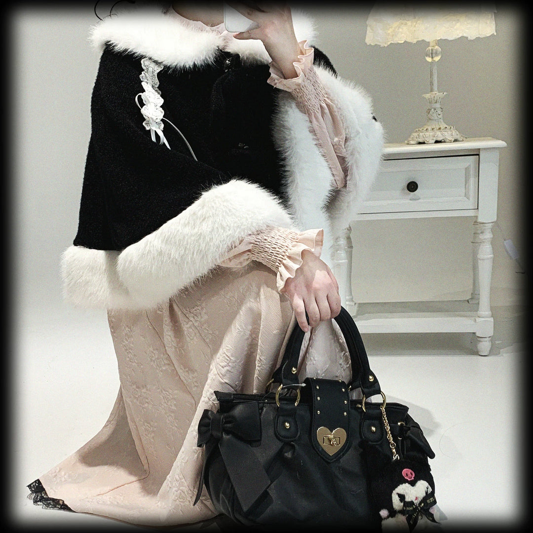 Sweet Bunny Ear Winter Cape, Polar Fleece Lining 44474:809720