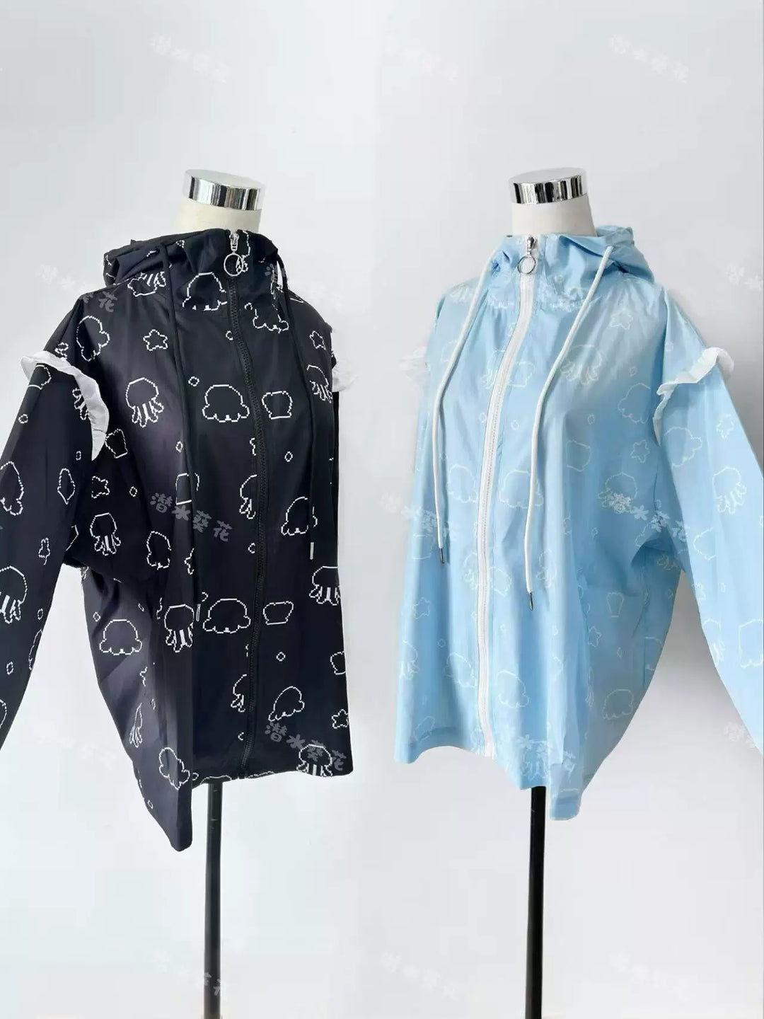 Tenshi Kaiwai Jellyfish Printed Jacket, UPF 50+ Sun Protection 45473:852271