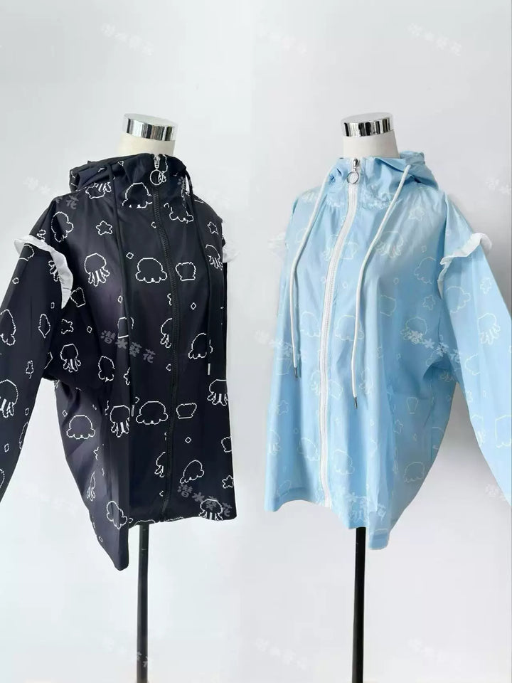 Tenshi Kaiwai Jellyfish Printed Jacket, UPF 50+ Sun Protection 45473:852271
