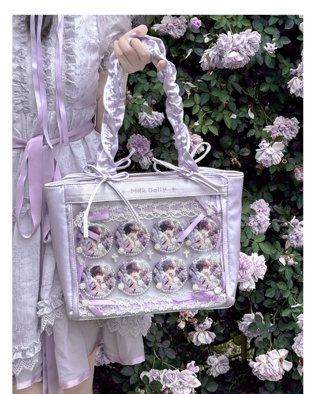 Imitation Silk Tote Itabag, Multiple Color 45430:851506