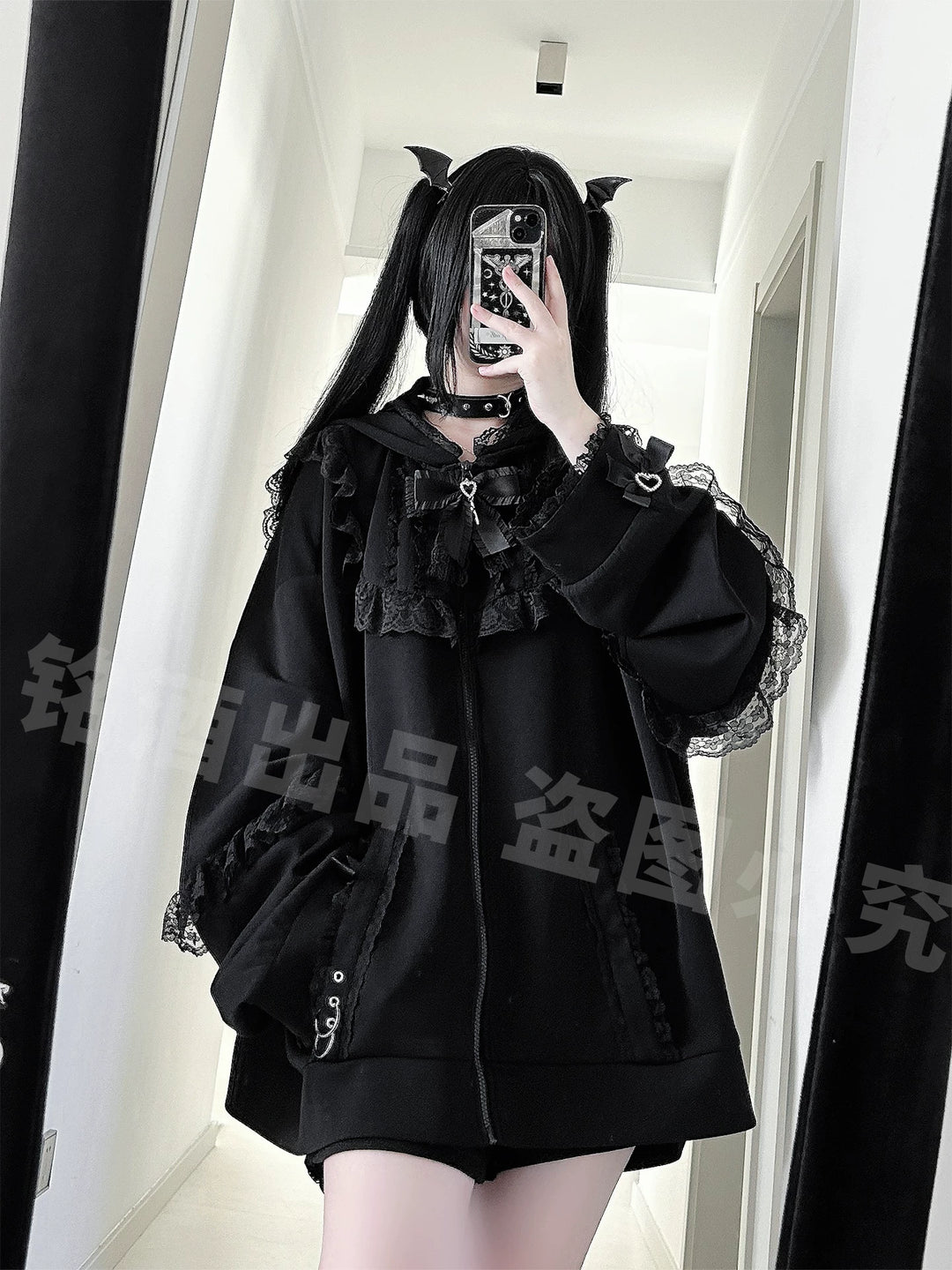 Subcul Jirai Zip-Up Hoodie, Rabbit Ear 44415:807779