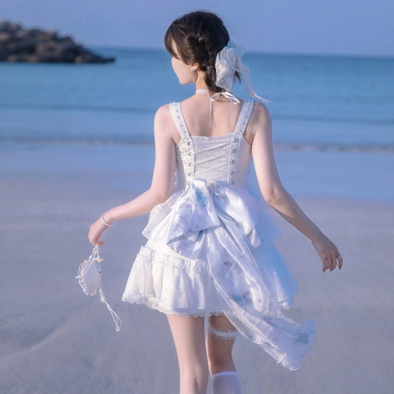 Lolita Dress Prom Dress Ballet Boned Strapless Mini Dress 36242:527918