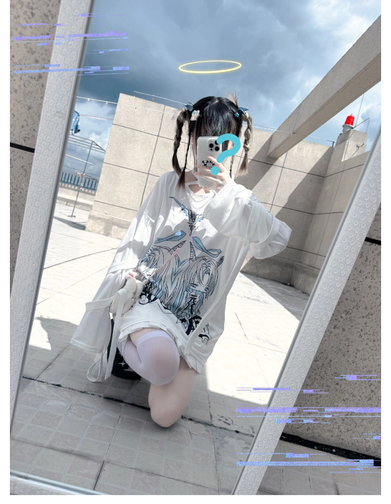 Subculture Long-Sleeved T-Shirt, Halter Neck With Strap 44775:826465