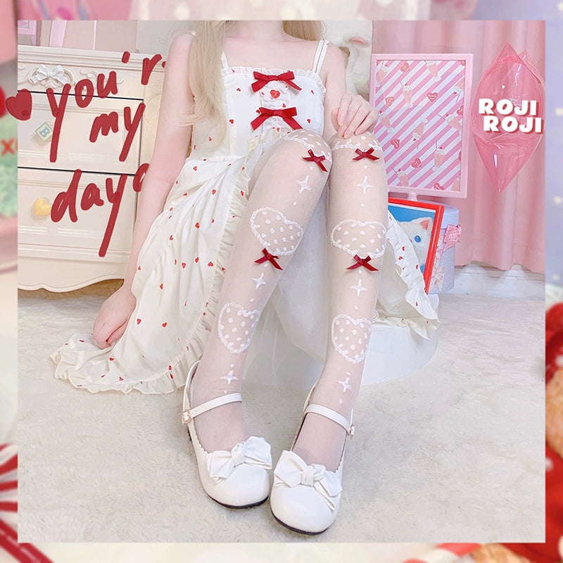 Lolita Socks Over-the-Knee Socks Sweet Heart Mid-Calf Socks 36822:611626