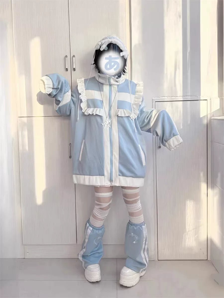 Oversize Tenshi Kaiwai Zip Jacket, Side Pockets (2XL L M S XL) 45471:851191