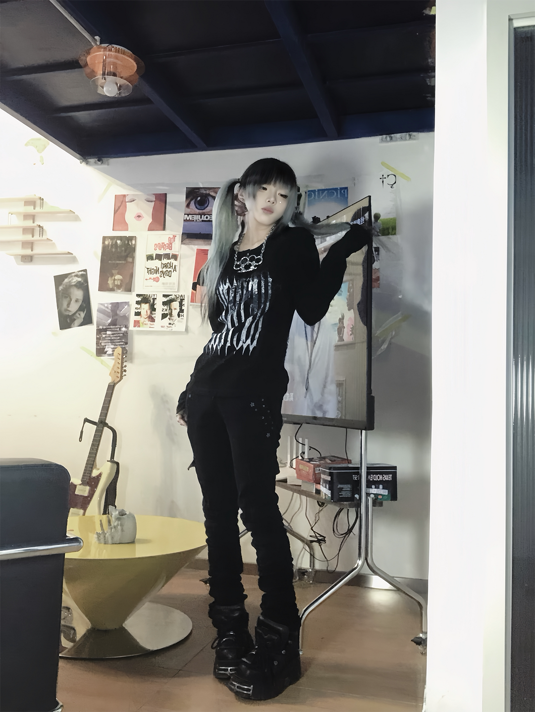 Long-Sleeved Long Sleeve T-Shirt, Fitted Design 44779:825564